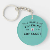 Stad van Massachusetts Cohasset, intrede Sleutelhanger (Voorkant)