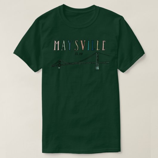 Stad van Maysville KY Simon Kenton Bridge TShirt (Design voorkant)