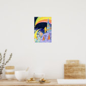 Stad van meteoren. poster (Keuken)