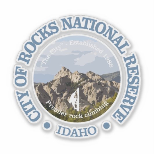 Stad van Rocks NR Sticker (Voorkant)