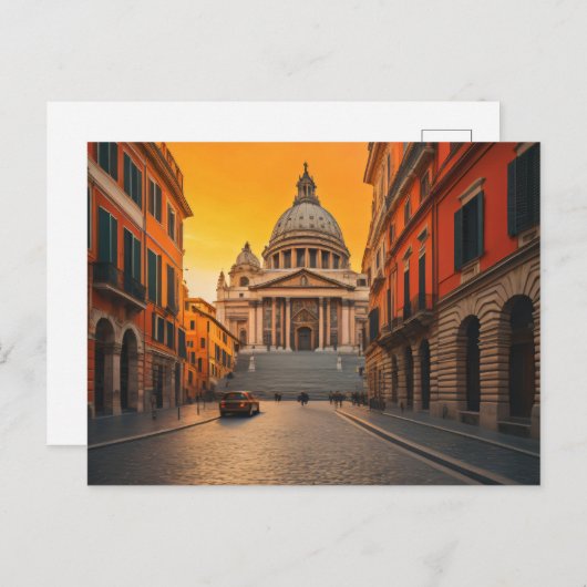 Stad van Rome kunst Briefkaart (Voorkant / Achterkant)