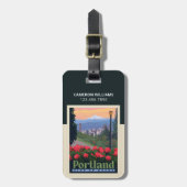 Stad van Roos | Portland, Oregon Bagagelabel (Voorkant verticaal)