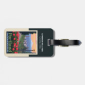 Stad van Roos | Portland, Oregon Bagagelabel (Achterkant horizontaal)