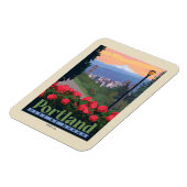 Stad van Roos | Portland, Oregon Magneet (Linkerzijde)