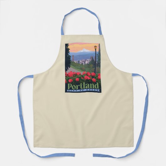 Stad van Roos | Portland, Oregon Schort (Voorkant)