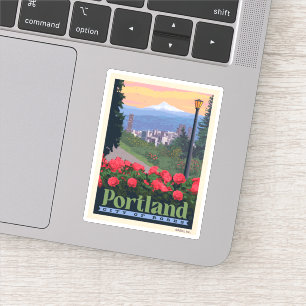 Stad van Roos   Portland, Oregon Sticker