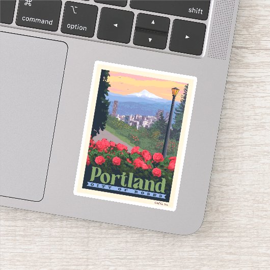 Stad van Roos | Portland, Oregon Sticker (Detail)