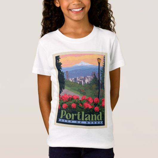 Stad van Roos | Portland, Oregon T-shirt (Voorkant)