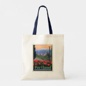 Stad van Roos | Portland, Oregon Tote Bag (Achterkant)