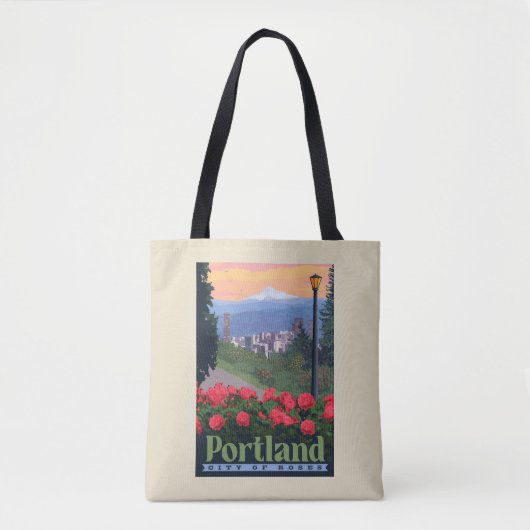 Stad van Roos | Portland, Oregon Tote Bag (Voorkant)