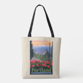 Stad van Roos | Portland, Oregon Tote Bag (Achterkant)