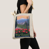 Stad van Roos | Portland, Oregon Tote Bag (Dichtbij)