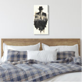 Stad van Schaduwen Canvas Afdruk (Insitu (Slaapkamer))