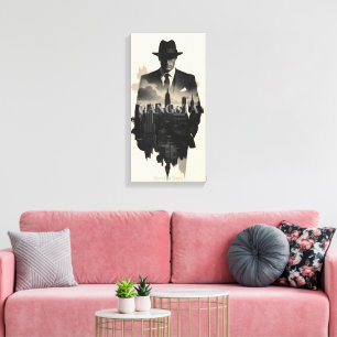 Stad van Schaduwen Canvas Afdruk