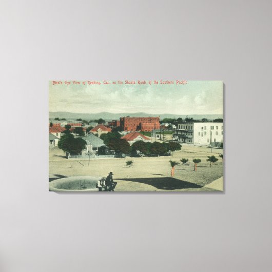 Stad van Southern Pacific Shasta Route Canvas Afdruk (Voorkant)