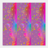 Stad van Sterren in Moonlight 8 inch Behang Grens (Voorkant)