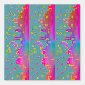 Stad van Sterren in Twilight 8 inch Behang Grens (Voorkant)