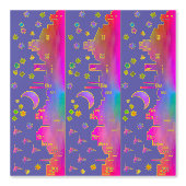 Stad van sterren om middernacht 8 inch behangrand behang (Voorkant)