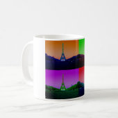Stad van Technicolor Liefde: Eiffeltoren Mok (Voorkant links)