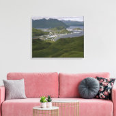 Stad van Unalaska, Alaska Canvas Afdruk (Insitu (Woonkamer))