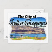 Stad van waarheid of gevolgen briefkaart (Voorkant / Achterkant)