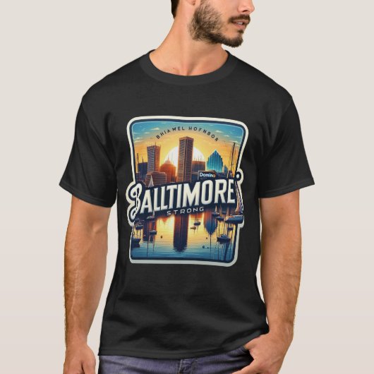 Stad van Weerkaatsing: Baltimore Sterk T-shirt (Voorkant)