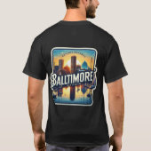 Stad van Weerkaatsing: Baltimore Sterk T-shirt (Achterkant)