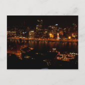 Stad van zwart en goud briefkaart (Voorkant)