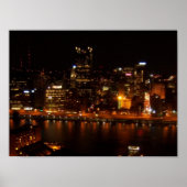 Stad van zwart en goud poster (Voorkant)