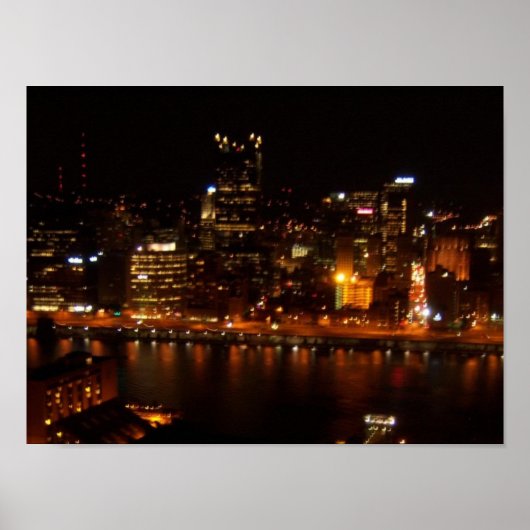 Stad van zwart en goud poster (Voorkant)