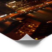 Stad van zwart en goud poster (Hoek)