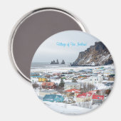 Stad Vic, IJsland Magneet (Voorkant / Achterkant)
