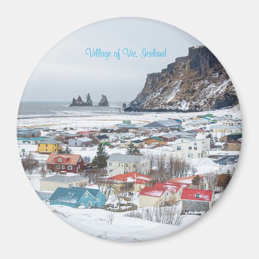 Stad Vic, IJsland Magneet (Voorkant)