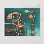 Stad vis briefkaart (Voorkant)