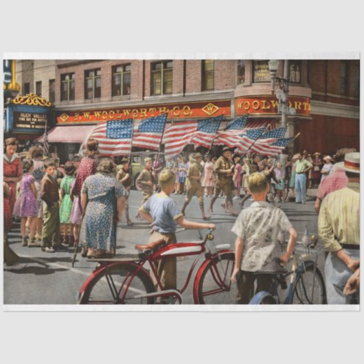 Stad - Waterstad WI - stadsparade 1941 Tissuepapier (Voorkant)