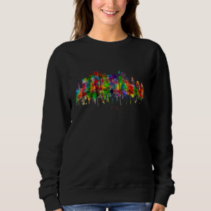 Stad Waterverf Silhouet Thuis Staat Souvenir delhi Trui