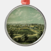 Stad Waukesha Wisconsin vanaf 1857 Metalen Ornament (Voorkant)