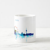 Stad Wenen, Oostenrijk, waterverf, landschap, si Koffiemok (Center)