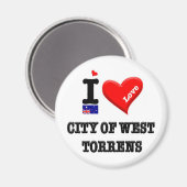 STAD WEST TORRENS - I Love Magneet (Voorkant / Achterkant)