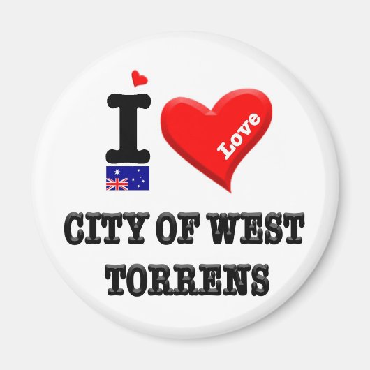 STAD WEST TORRENS - I Love Magneet (Voorkant)