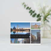Stad Winnipeg Briefkaart (Staand voorkant)