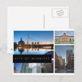 Stad Winnipeg Briefkaart (Voorkant / Achterkant)