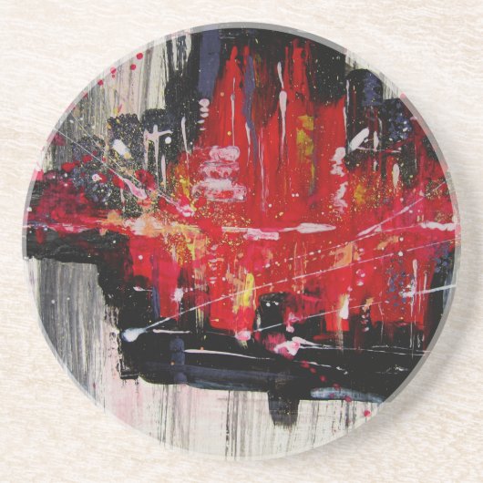 stad zandsteen onderzetter (Voorkant)