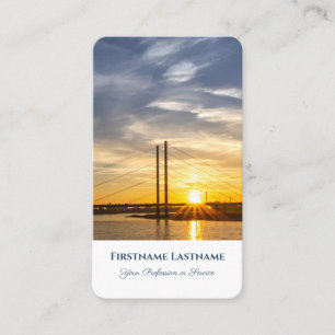 Stad zonsondergang Taxi chauffeur taxichauffeur st Visitekaartje