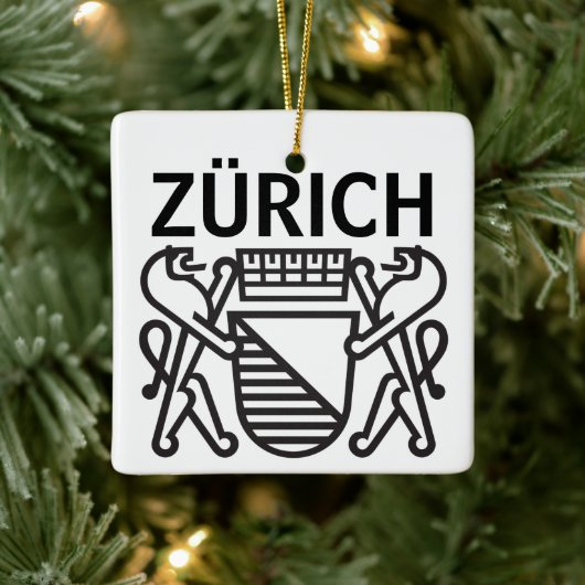 Stad Zürich, ZWITSERLAND Keramisch Ornament (Boom)