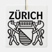 Stad Zürich, ZWITSERLAND Keramisch Ornament (Achterkant)