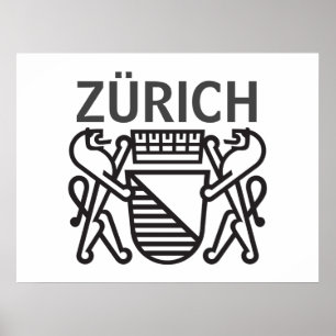 Stad Zürich, ZWITSERLAND Poster