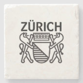 Stad Zürich, ZWITSERLAND Stenen Onderzetter (Voorkant)