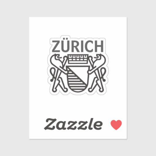 Stad Zürich, ZWITSERLAND Sticker (Vel)