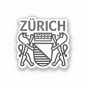 Stad Zürich, ZWITSERLAND Sticker (Voorkant)
